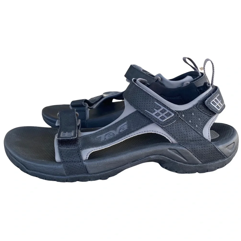 TEVA Minam 4289 Rugged Hiking Sandal Black Men’s Size 10
